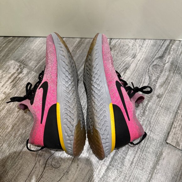 Nike Women's Epic React Flyknit Plum/Pink Running Shoes AQ0070-500 US Size 8 - Picture 4 of 9